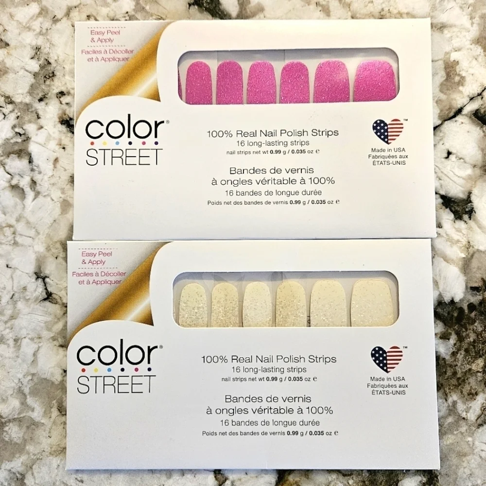 Color Street Nail Polish Strips -Retired 2 Set Bundle - Over the Moon & Showtime - Picture 1 of 3